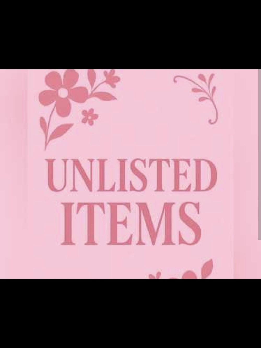 UNLISTED ITEMS Decorative Print - Pink